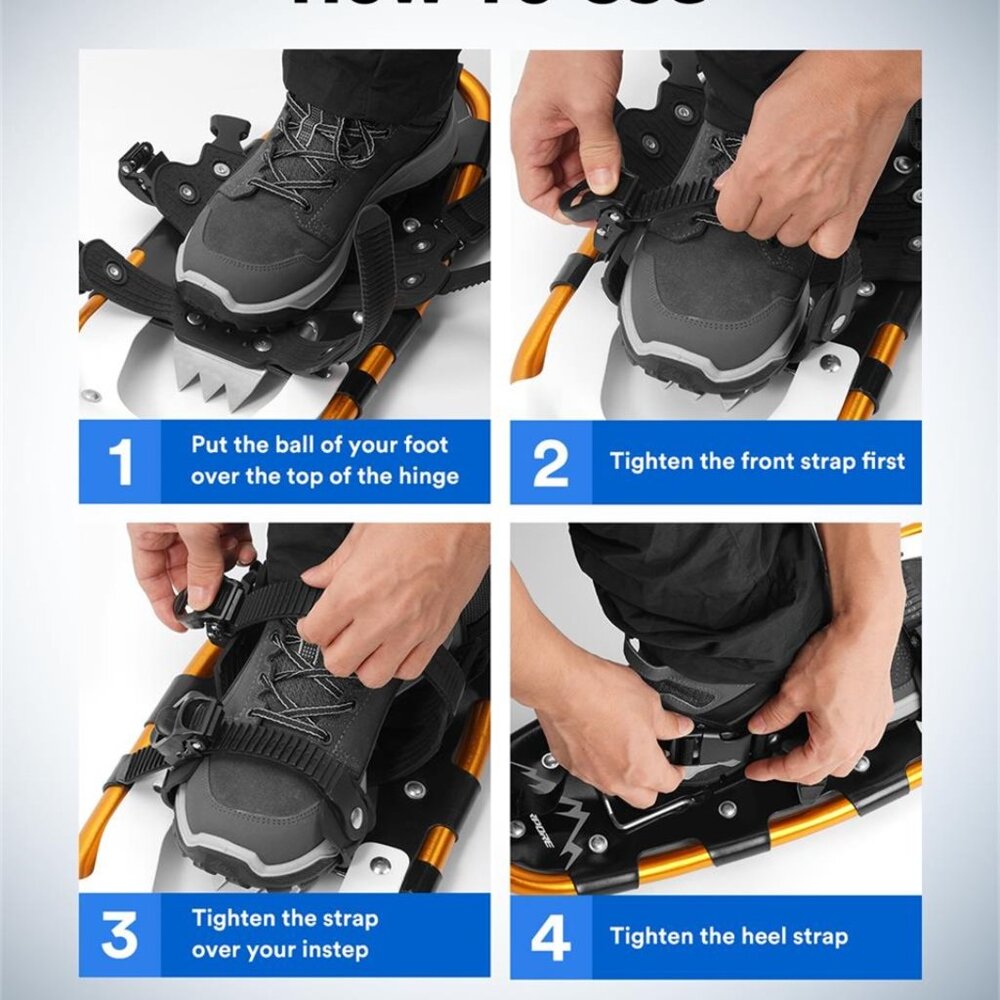 Lightweight Aluminum Snowshoes Kit - Picture 4 of 10